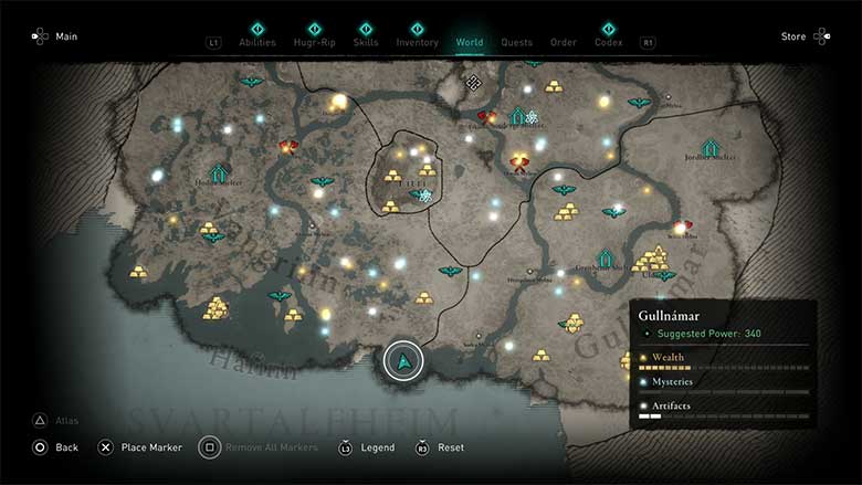 AC Valhalla Dawn Of Ragnarok Map Of Tove's Tale