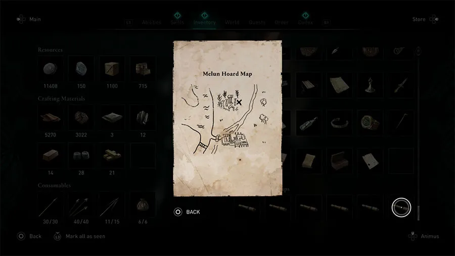 AC Valhalla Siege Of Paris Melun Hoard Map Guide
