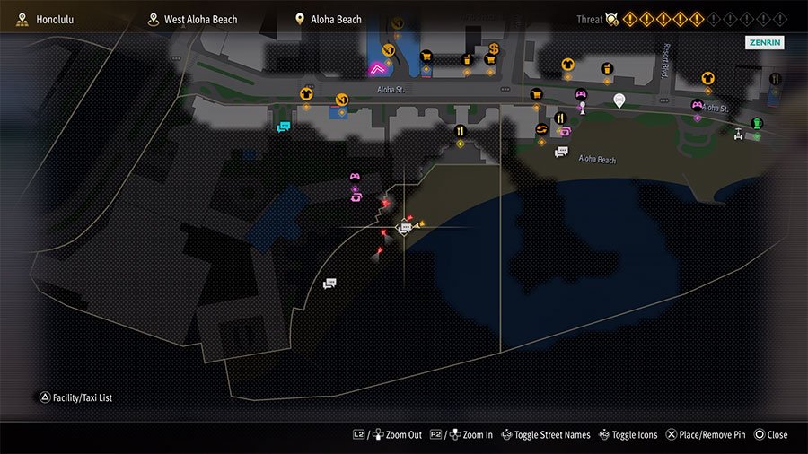 A map showing where to start Substory 15 Samurai May We Walk Together
