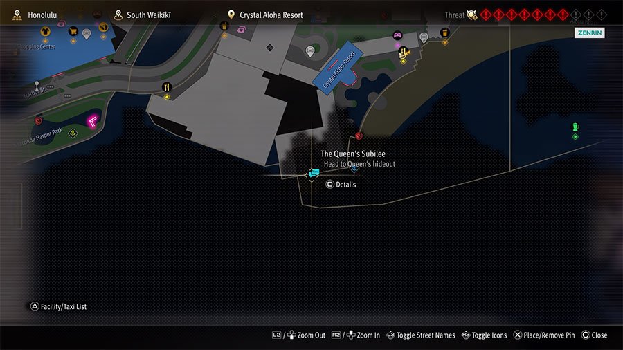 A map showing where to start Substory 39 The Queens Subilee