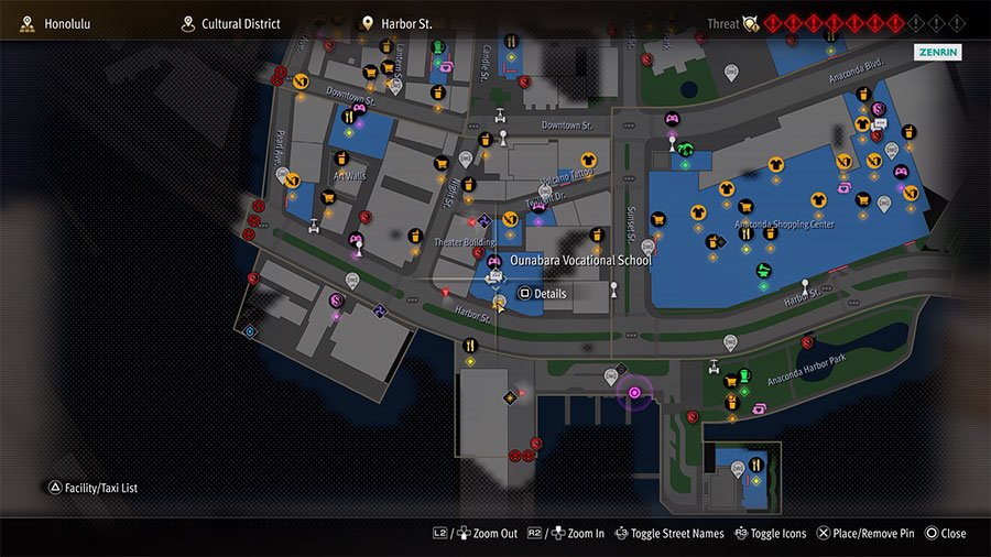 A map showing where to start Substory 47 Certifable Lover